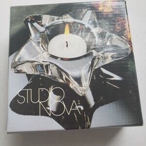 Studio Nova Votive Holder Starbright Clear Glass Style WY939/610 New In Box